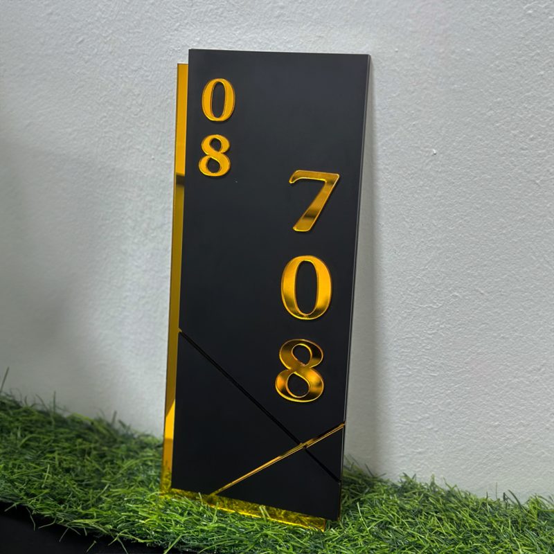 3D Acrylic Unit Number